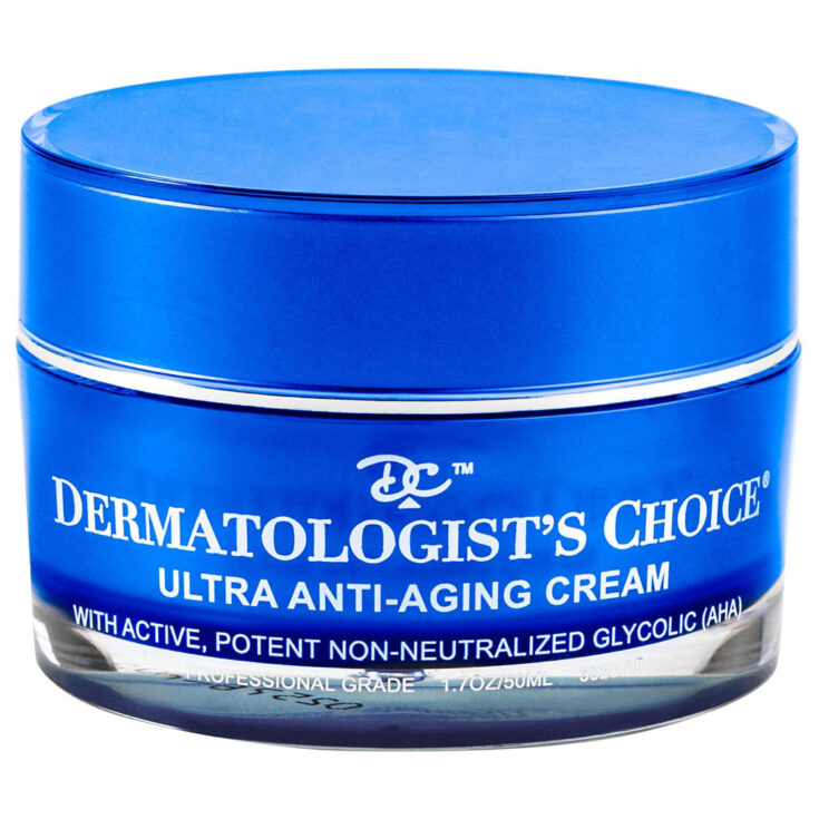 Image for Dermatologist's Choice Ultra Anti-Aging Cream active potent non-neutralized glycolic acid (AHA)