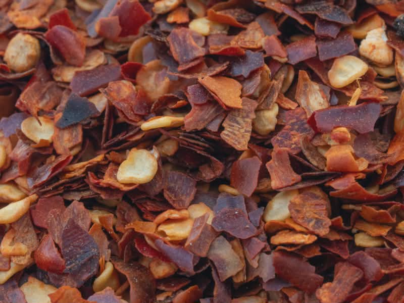 sprinkling pepper flakes can help get rid of bugs