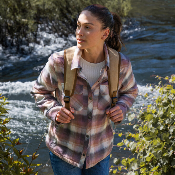 Image for Women's Koshi Adirondack Flannel Shirt Jacket Free Country