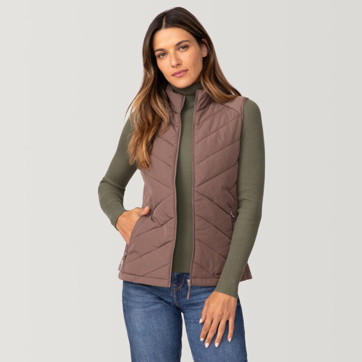 Image for Women's Quilted Hybrid Vest Free Country 