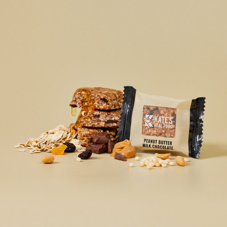 Image for Organic Peanut Butter Milk Chocolate Kids Bars Kate's Real Food
