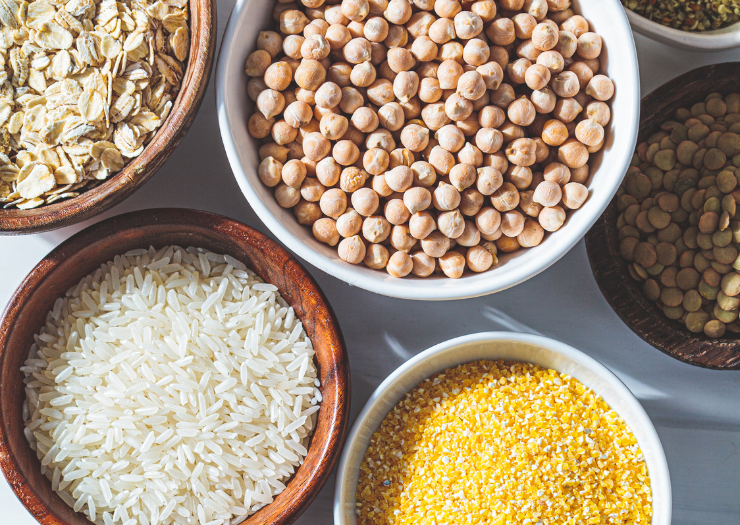 Dried rice and Beans