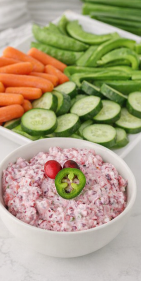  Dip with vegetables
