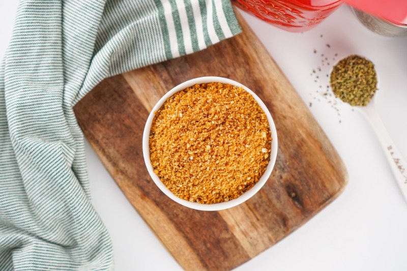 bowl of homemade shake and bake