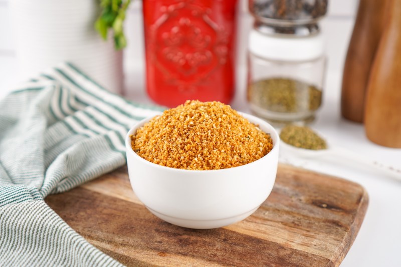 bowl of homemade shake & bake