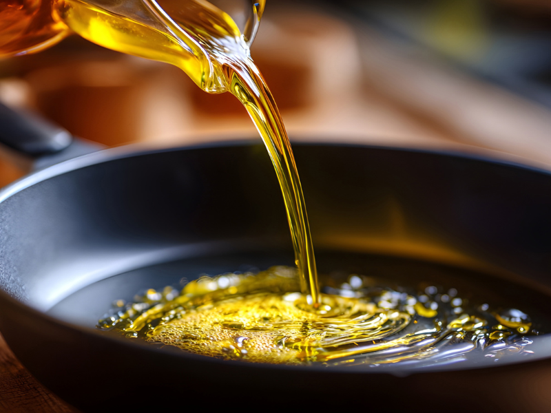 Olive Oil in Pan