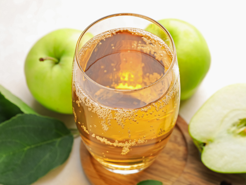 Drinking Apple Cider Vinegar or apple cider vinegar bath