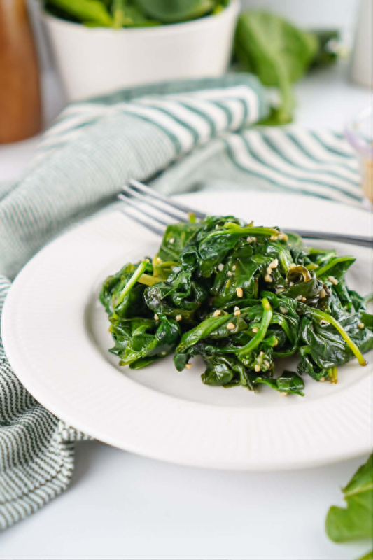 Sautéed Spinach Top Image