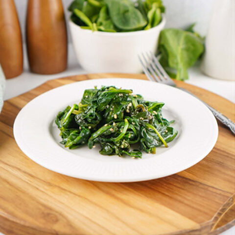 Sautéed Spinach Recipe Card