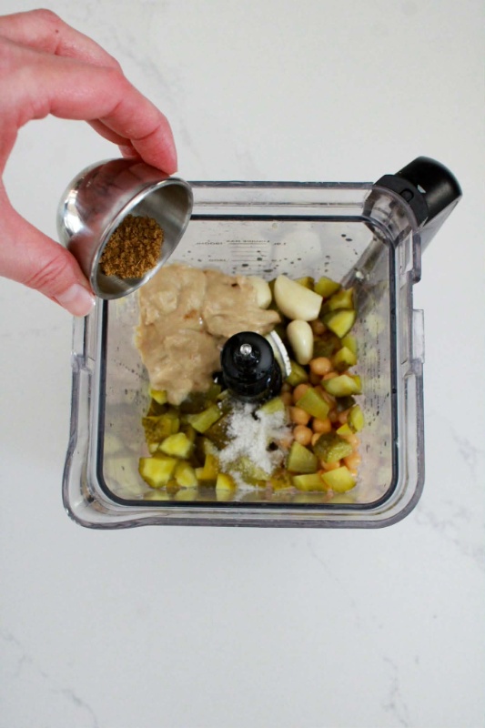 Putting Ingredients into blender