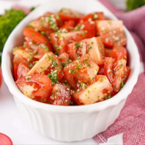 Marinated Tomatoes Recipe Card