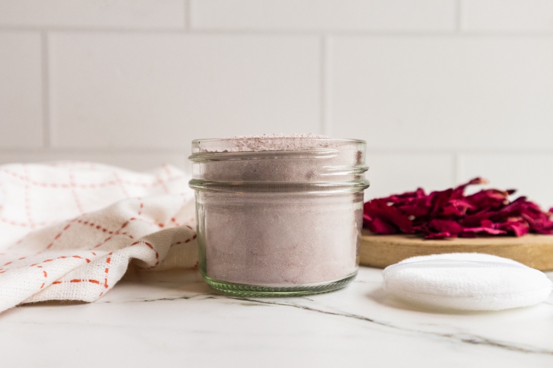 Homemade Rose Body Powder