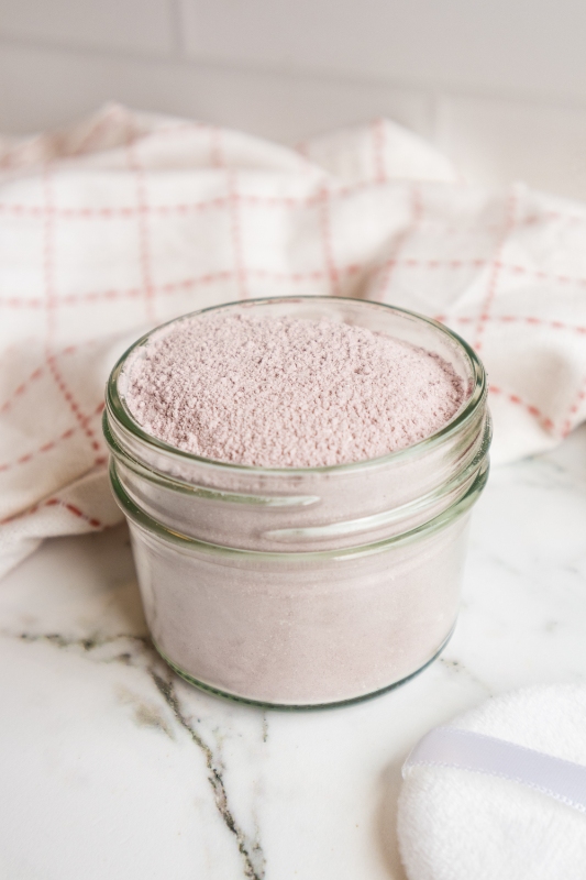 Homemade Rose Body Powder