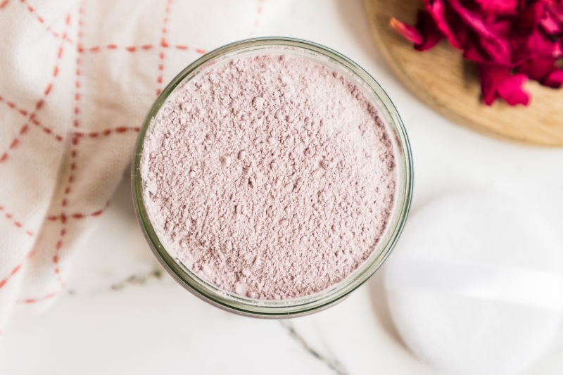 Homemade Rose Body Powder