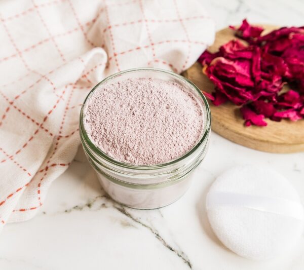 Homemade Rose Body Powder