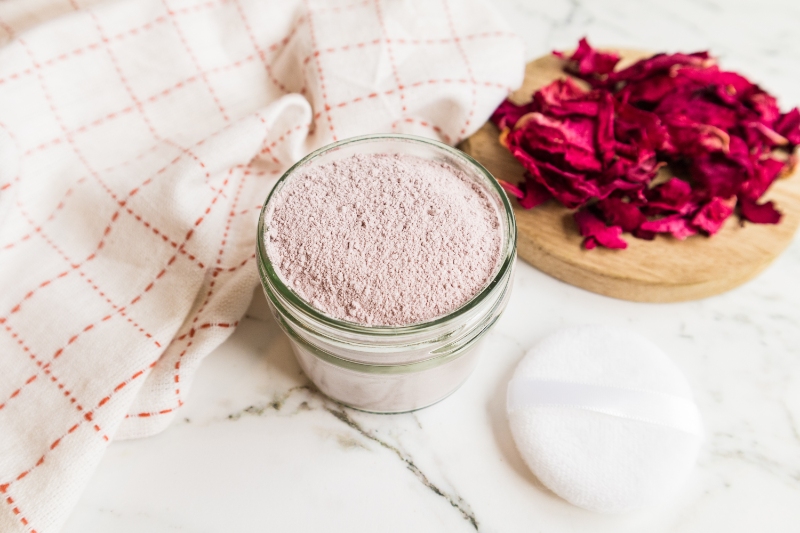 Homemade Rose Body Powder