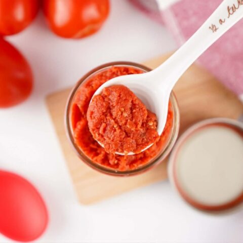 Rustic Homemade Tomato Paste