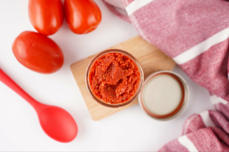 Rustic Homemade Tomato Paste