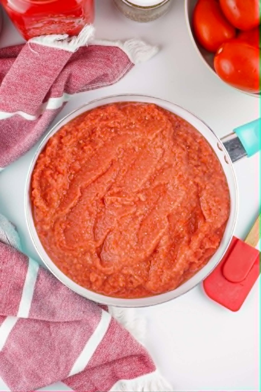 Rustic Homemade Tomato Paste