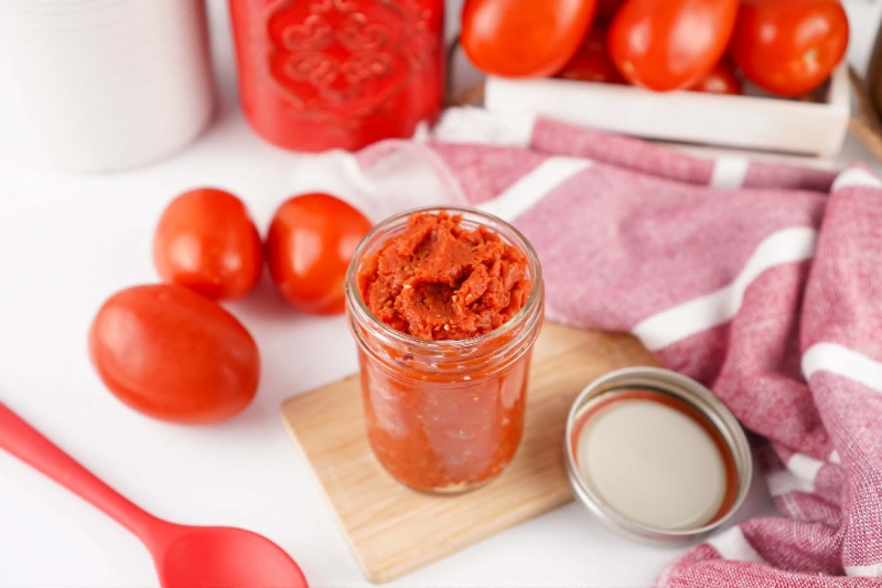 Rustic Homemade Tomato Paste