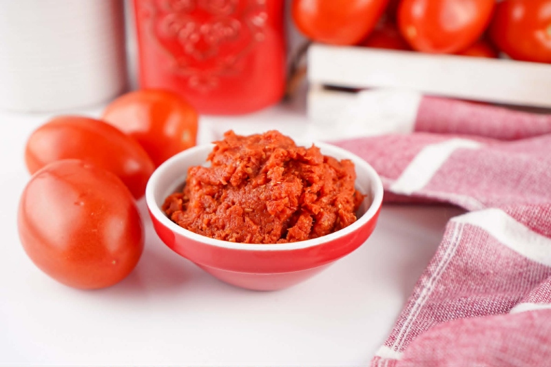 Rustic Homemade Tomato Paste
