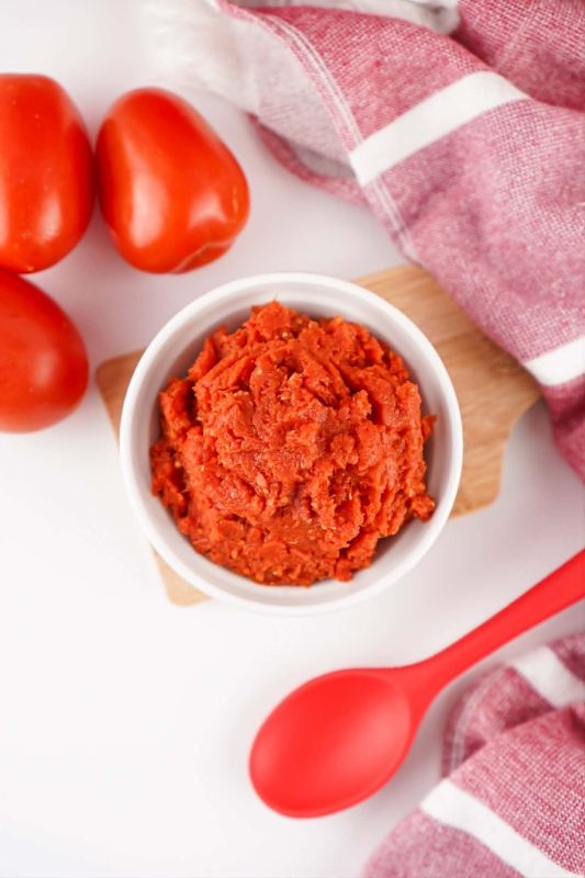 Rustic Homemade Tomato Paste