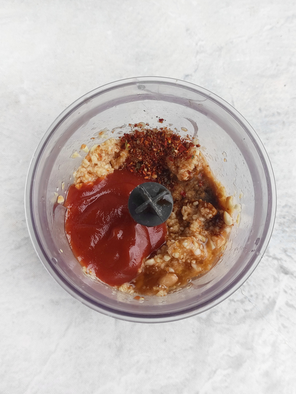 Ingredients in blender