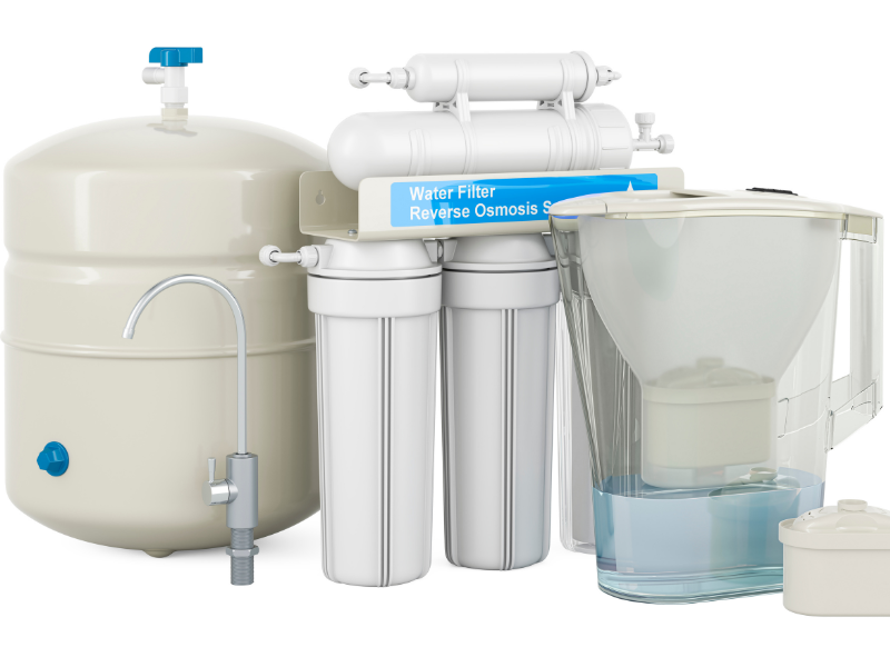 Water Filter reducing heavy metal toxins