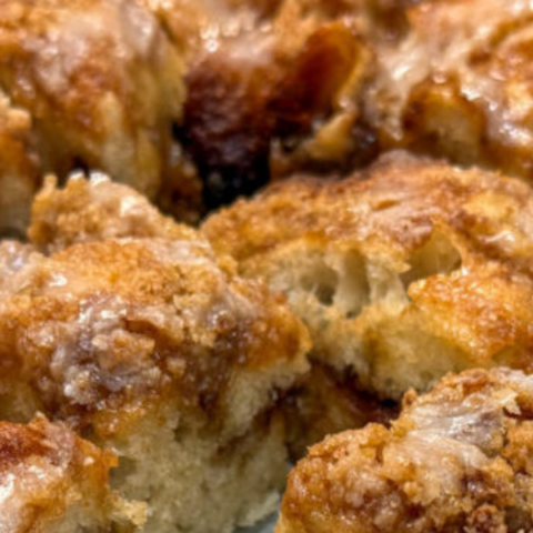 Cinnamon Roll Focaccia Recipe Card Pic