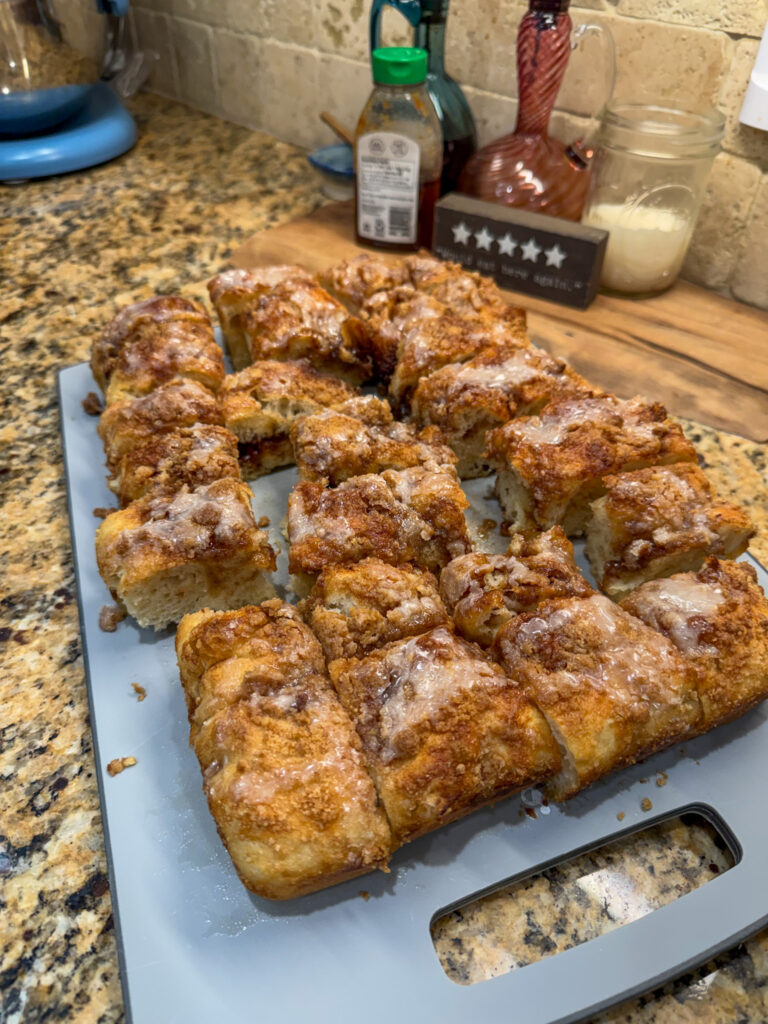 servings sitting on a tray