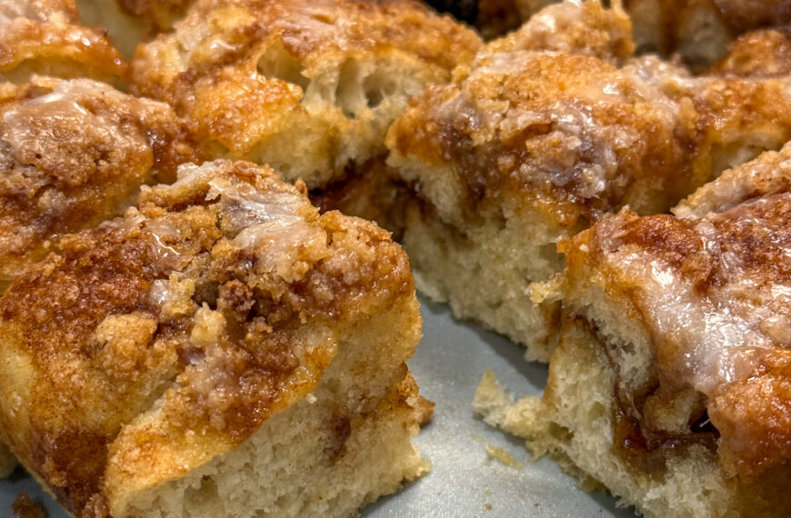 Cinnamon Roll Focaccia Bread Feature Image