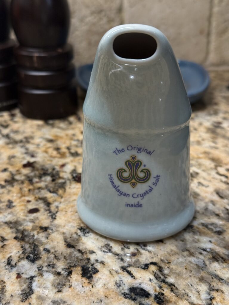 halotherapy device on counter