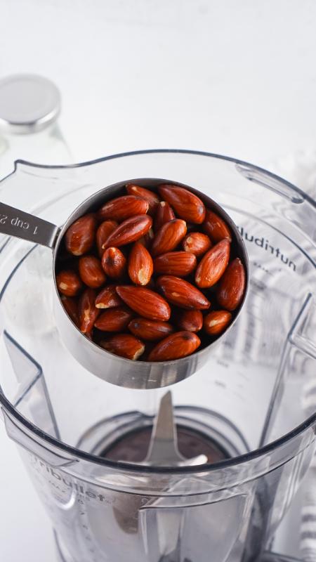 soaking almonds to make Almond Milk