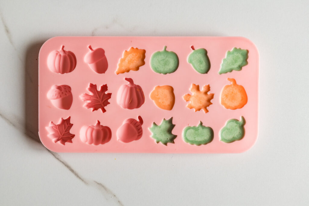 Fall Wax Melts Recip Finished and Popping them Out