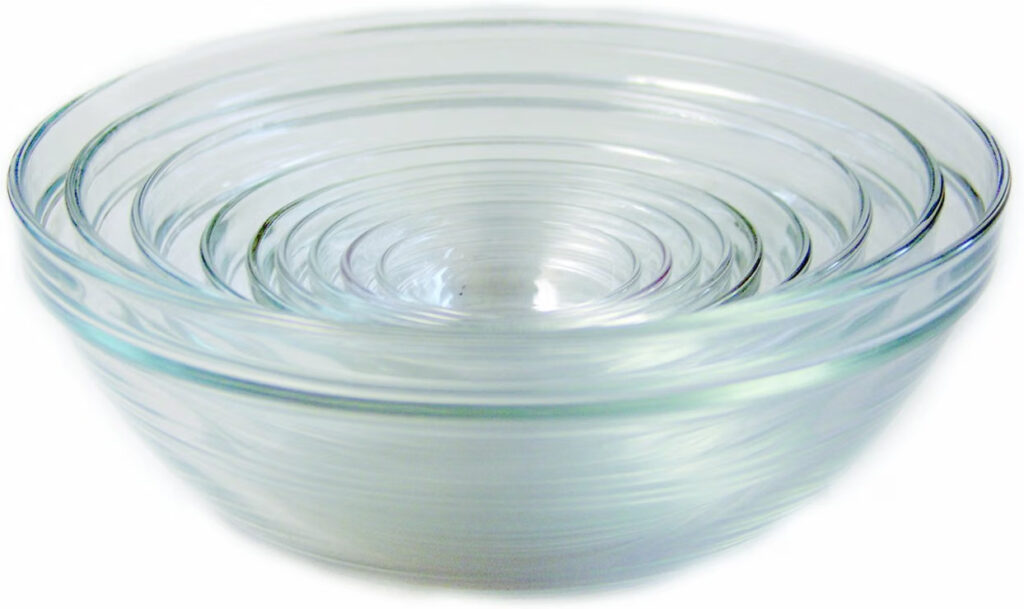 Non-Toxic Kitchen Swaps-
Duralex Made In France Lys Stackable 9-Piece Glass Bowl Set,Clear