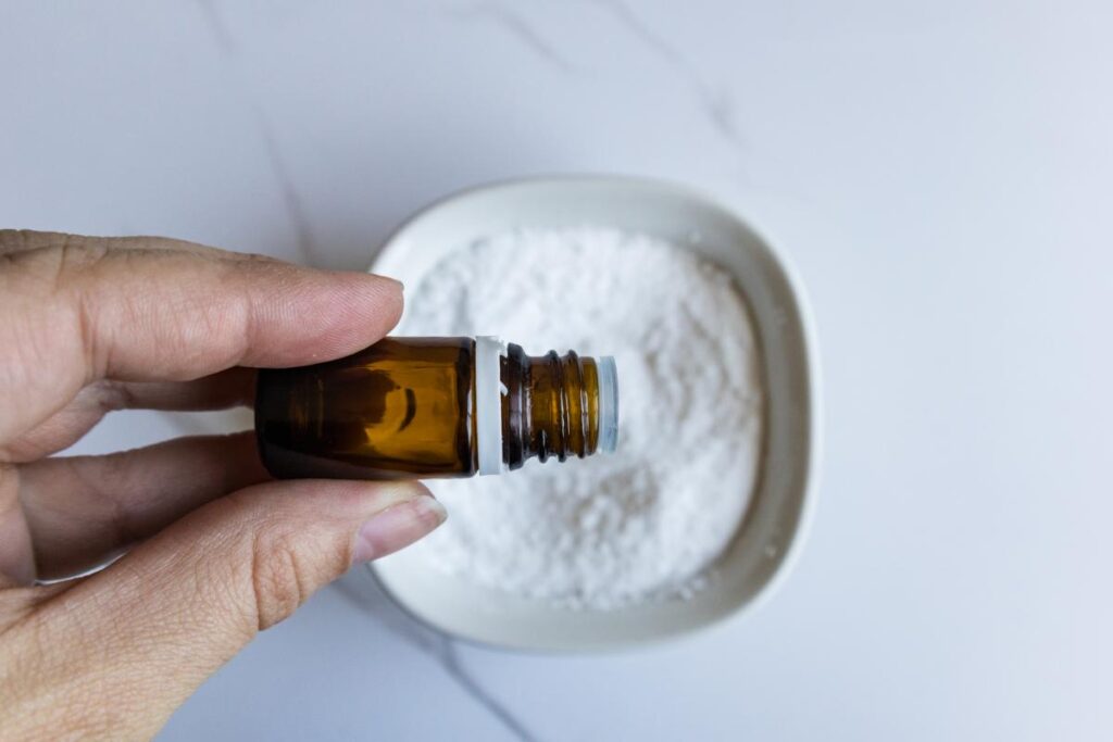 Adding the essential oil