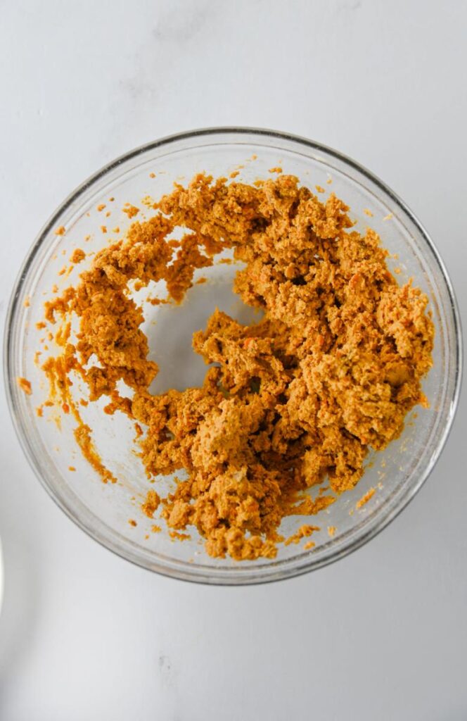 Butterfinger Balls mixture combined
