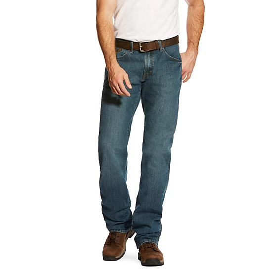 Tractor Supply- Ariat Men's Stretch Fit Low-Rise Rebar M4 Relaxed DuraStretch Basic Bootcut Work Jeans