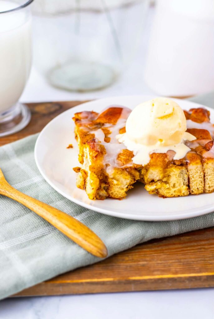 Pumpkin Cinnamon Roll Casserole
