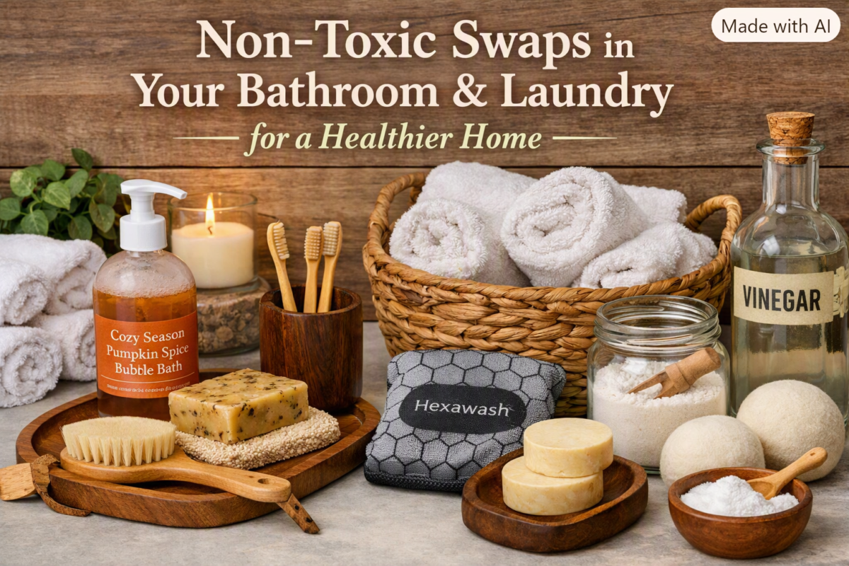 Non-Toxic Swaps in Your Bathroom and Laundry for a Healthier Home