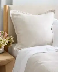 Quince-European Linen Euro Sham when making Non-Toxic Bedroom Swaps