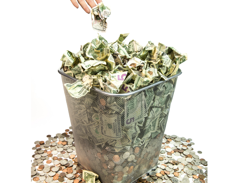 Throwing away money