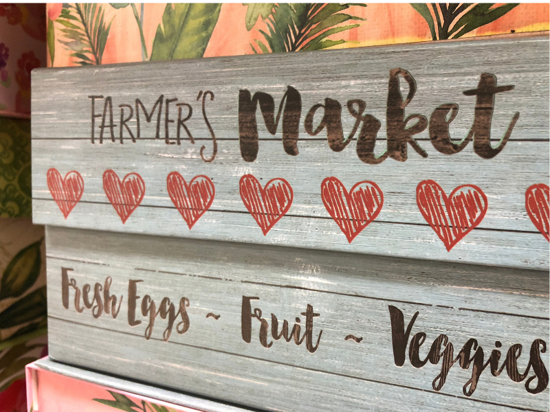 Farmers Market Sign