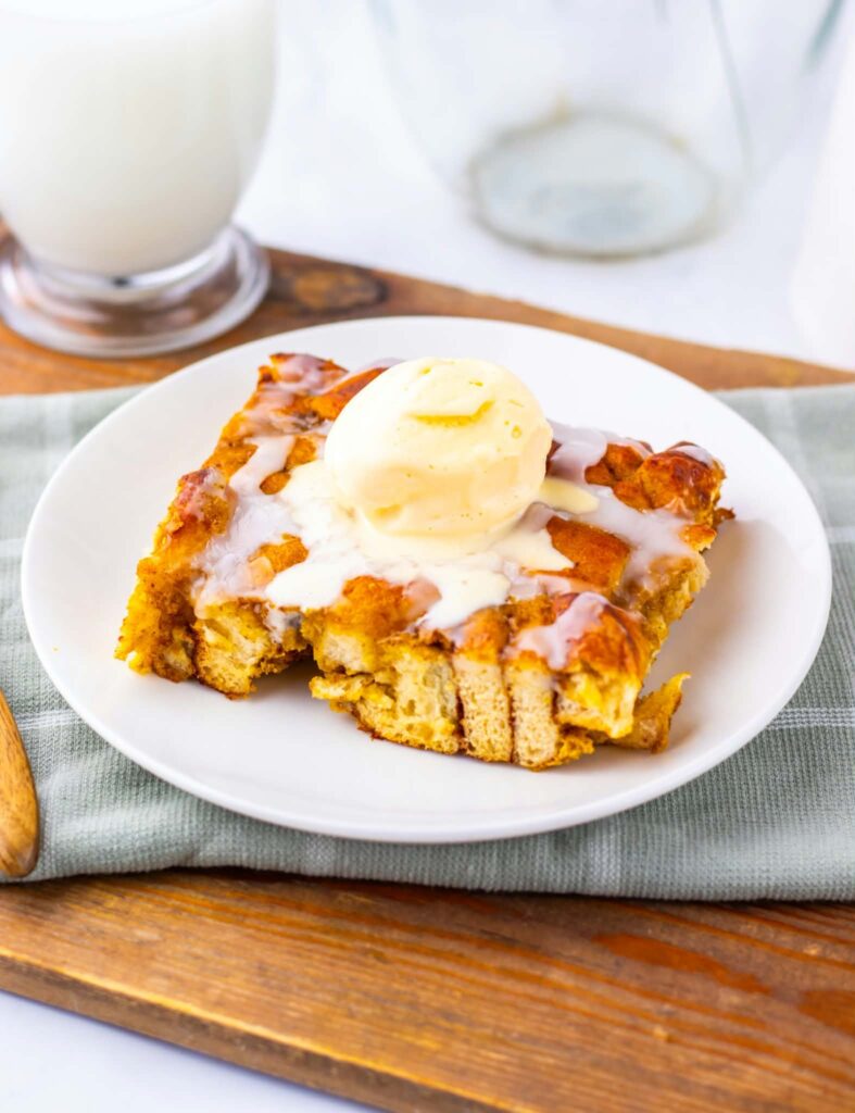 Pumpkin Cinnamon Roll Casserole