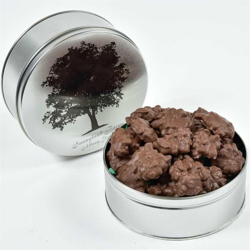 Sunnyland Farms – Milk Chocolate Pecan Clusters Gift Tin